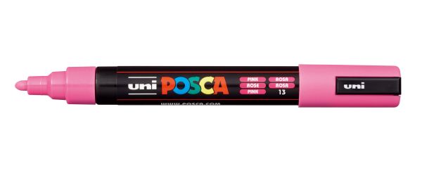 UNI-BALL Posca Marker 1,8-2,5mm PC-5M PINK rosa, Rundspitze