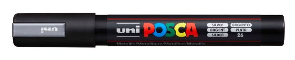 UNI-BALL Posca Marker 1,8-2,5mm PC-5M SILVER silber, Rundspitze