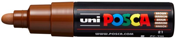 UNI-BALL Posca Marker 4.5-5.5mm PC-7M BROWN braun, Rundspitze