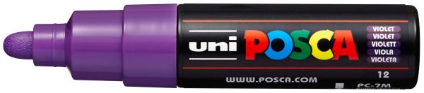 UNI-BALL Posca Marker 4.5-5.5mm PC-7M VIOLET violett, Rundspitze