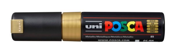 UNI-BALL Posca Marker 8mm PC-8K GOLD MET gold, Keilspitze