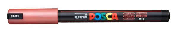 UNI-BALL Posca Fineliner 0,7mm PC1MR MET.RO Metallic rot