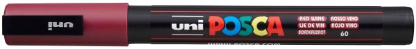 UNI-BALL Posca Marker 0,9-1,3mm PC3M RED WIN bordeaux, Rundspitze