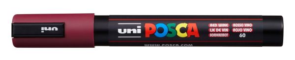 UNI-BALL Posca Marker 1,8-2,5mm PC5M RED WIN bordeaux, Rundspitze