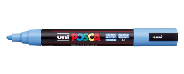 UNI-BALL Posca Marker 1,8-2,5mm PC5M SKYBLUE himmelblau, Rundspitze