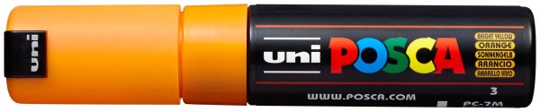 UNI-BALL Posca Marker 4.5-5.5mm PC7M B.YELLO sonnengelb, Rundspitze