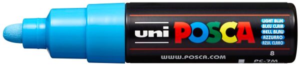 UNI-BALL Posca Marker 4.5-5.5mm PC7MLIGHTBLU hellblau, Rundspitze