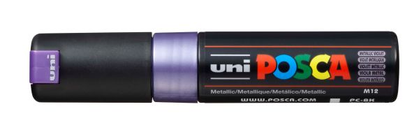 UNI-BALL Posca Marker 8mm PC8KMET.VIOL MET Metal.violet,Keilsp