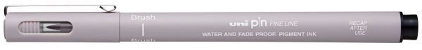 UNI-BALL Fineliner Pin Brush PINBR-200(S) LIGHT GREY hellgrau