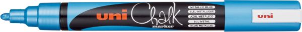 UNI-BALL Chalk Marker 1.8-2.5mm PWE-5M METALLIC BLUE Metallic blau