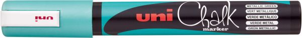 UNI-BALL Chalk Marker 1.8-2.5mm PWE-5M METALLIC GREEN Metallic grün