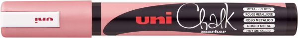 UNI-BALL Chalk Marker 1.8-2.5mm PWE-5M METALLIC RED Metallic rot