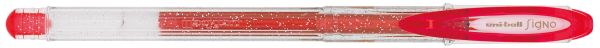 UNI-BALL Signo Sparkling 1mm UM-120SP RED rot