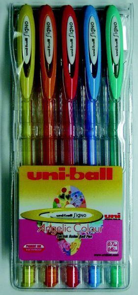 UNI-BALL Signo Angelic 0.7mm UM120AC.5C 5 Farben Etui