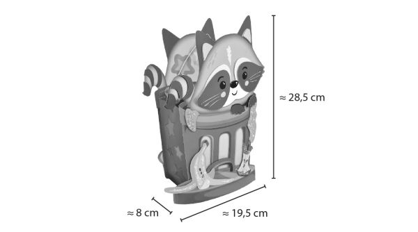 URSUS Laternenbastelset 28x19cm 1874002F Racoon