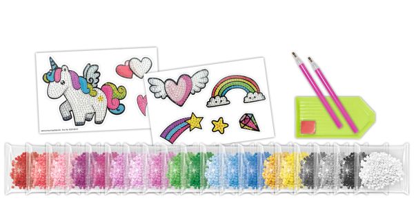 URSUS Diamond Sticker Unicorn 43500001 10x15cm 2 Bogen