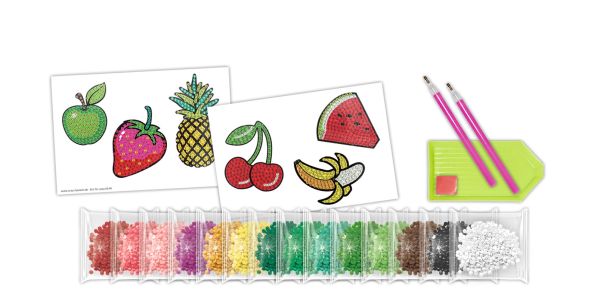 URSUS Diamond Sticker Fruit 43500004 10x15cm 2 Bogen