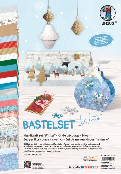 URSUS Bastelset 23x33cm 7870099 Weihnachten 26 Blatt