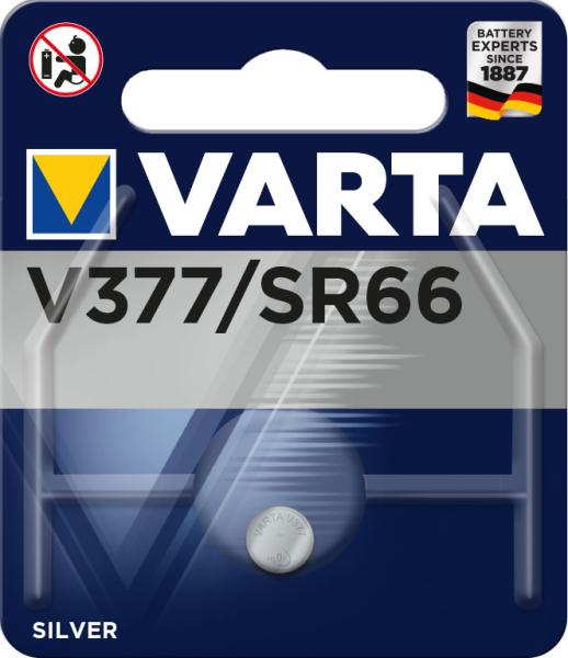 Varta knopfzelle 377101401 v377/sr66, 1 stück - Varta-377101401-4008496317134