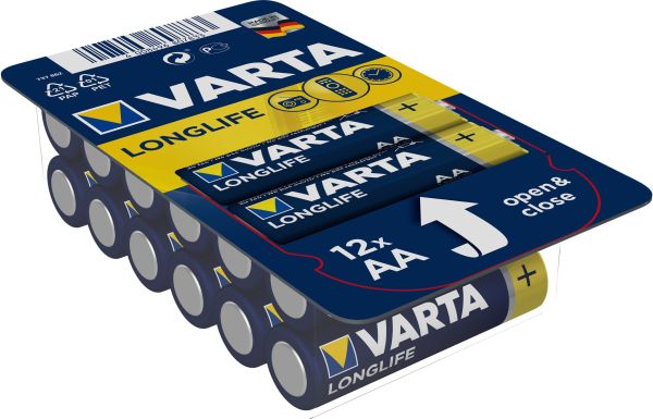 VARTA Longlife 4103301112 AA/LR06, 12 Stück