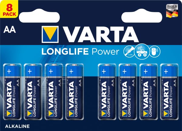 VARTA Batterie Longlife Power 4906121418 AA/LR06, 8 Stück