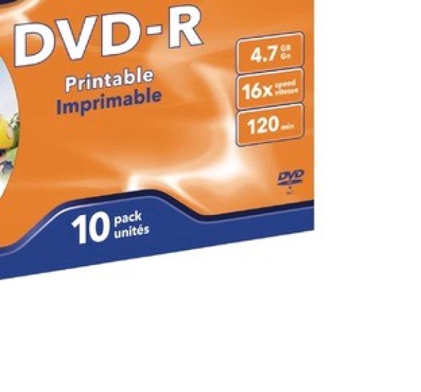 VERBATIM DVD-R Jewel 4.7GB 43521 1-16x fullprint 10 Pcs