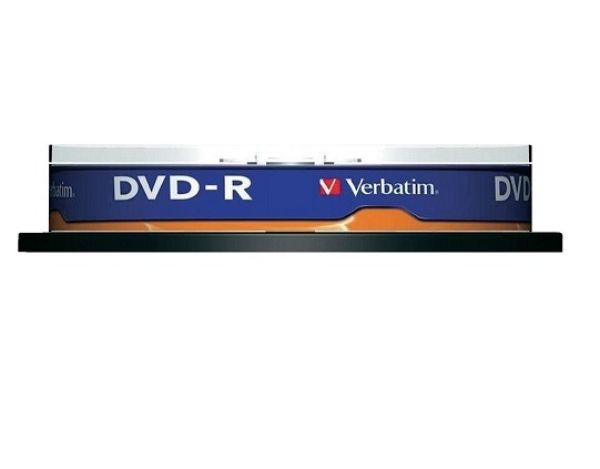 VERBATIM DVD-R Spindle 4.7GB 43523 1-16x 10 Pcs