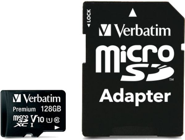 VERBATIM Micro SDXC Card 128GB 44085 with Adapter Class 10. UHS 1