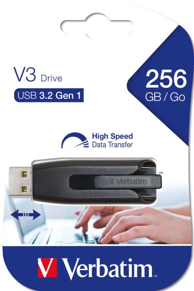 VERBATIM Store n Go Drive V3 256GB 49168 USB 3.0 black