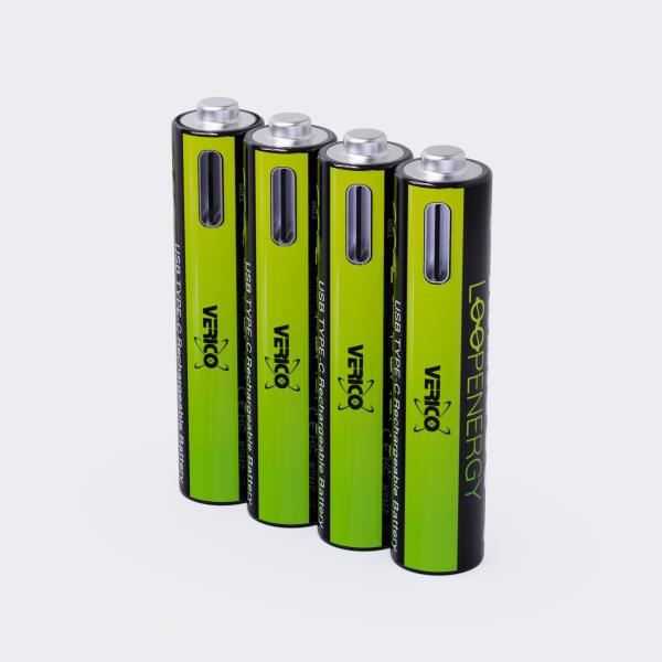 Verico loopenergy akku usb-c 1udbt-a3web2 aaa/lr03 (600mah) 4 stück - Verico-1udbt-a3web2-4713095608919