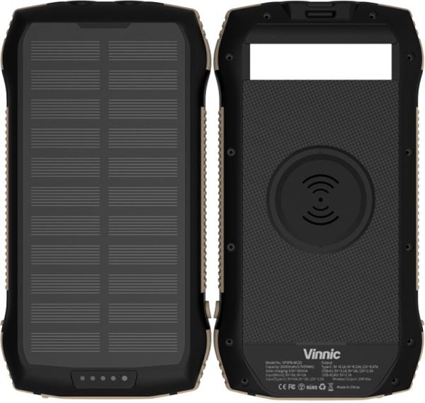 Vinnic solar powerbank 20'000 mah vpspb-wc20 w/fast charge,wireless charg. - Vinnic-vpspb-wc20-4898338016802-02.jpg