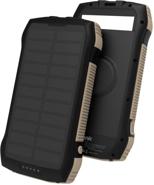 Vinnic solar powerbank 20'000 mah vpspb-wc20 w/fast charge,wireless charg. - Vinnic-vpspb-wc20-4898338016802