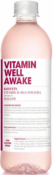 VITAMIN W Awake, Pet 129400001205 50 cl, 12 Stk.