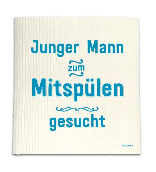 VON QUAST Spüllappen FVQ42SL011 Junger Mann zum Mitspülen...