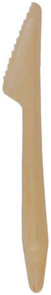 WEBSTAR Messer 16.5cm 33155 braun, Holz 50 Stück