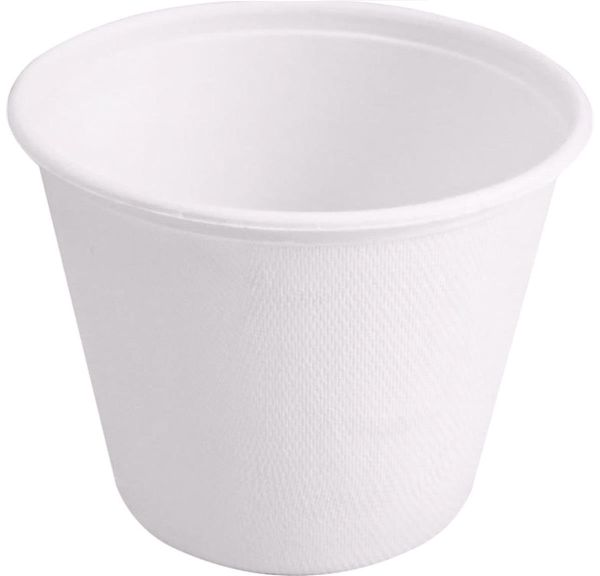 WEBSTAR Schüssel 11cm 41142 weiss, Bagasse, 425ml 50 Stück