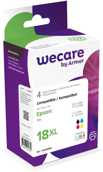 WECARE Multipack XL rebuilt CMYBK T181640WE z.Epson XP 30/405 15/3x9ml