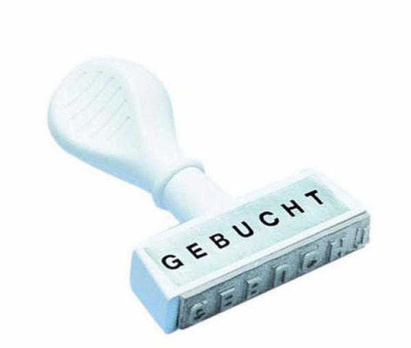 WEDO Textstempel 193 12 Gebucht