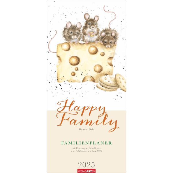 WEINGARTEN Familienplaner 2025 3312171+25 Happy Family 22x48cm