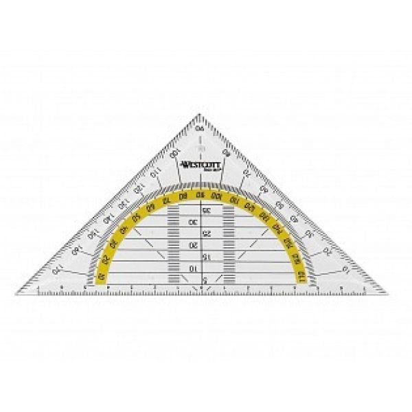 WESTCOTT Geodreieck 14cm E-1013000 Hypotenuse