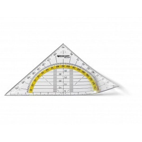 WESTCOTT Geodreieck 14cm E-1013200 bruchsicher