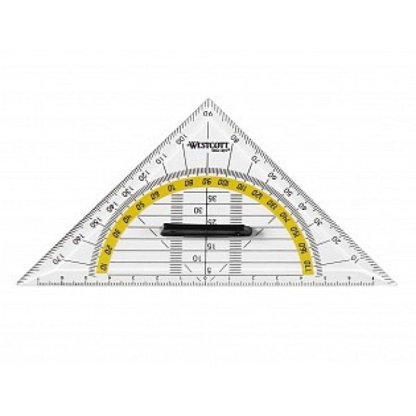 WESTCOTT Geodreieck 14cm E-1013300 mit Griff