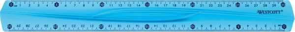 WESTCOTT Lineal, flexibel E-1022200 30cm blau/rot/grün