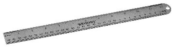 WESTCOTT Aluminium Lineal 30cm E-1417600 cm/inch Scala