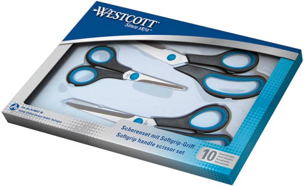 WESTCOTT Scheren 13/21/25cm N-9002700 Set 3 Stück