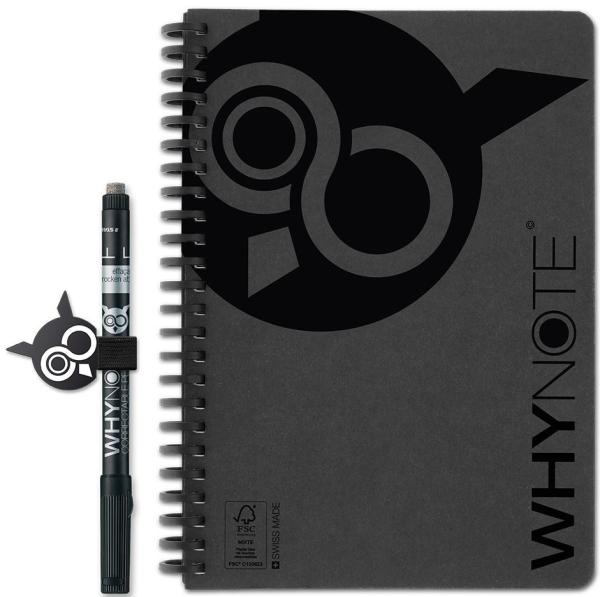 WHYNOTE Notizbuch A5 WNBOK001 starter-kit, schwarz