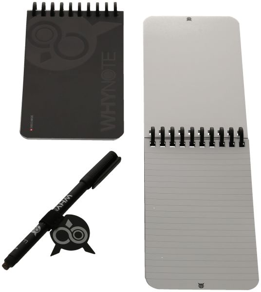 WHYNOTE Notizbuch A6 WNPBOK01 starter-kit, schwarz