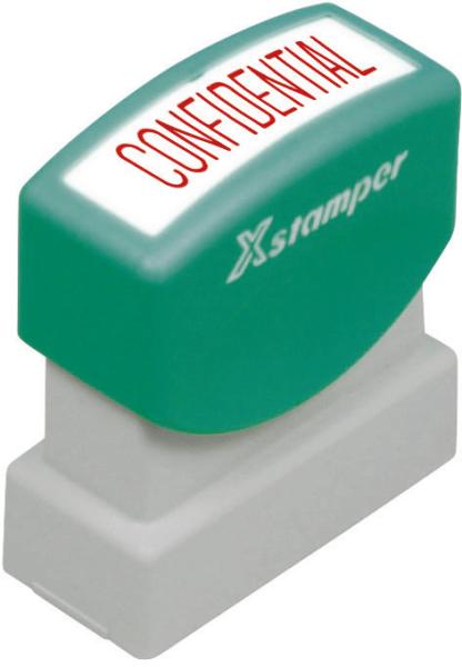 XSTAMPER Stempel Confidentiel F110-R rot F