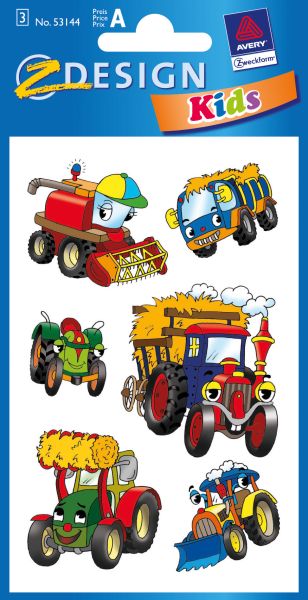 Z-DESIGN Sticker Kids 53144 Traktore 3 Stück