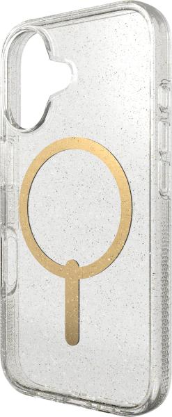 ZAGG Milan Cases Snap Apple 702315126 iPhone 16,Gold Glitter